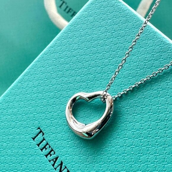 Tiffany & Co. Open Heart Necklace in 925 Sterling Silver - Picture 7 of 9